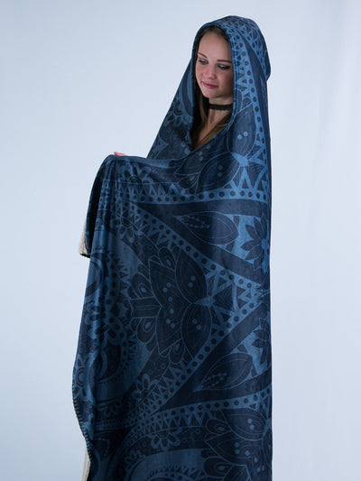 Ghost Mandala Hooded Blanket