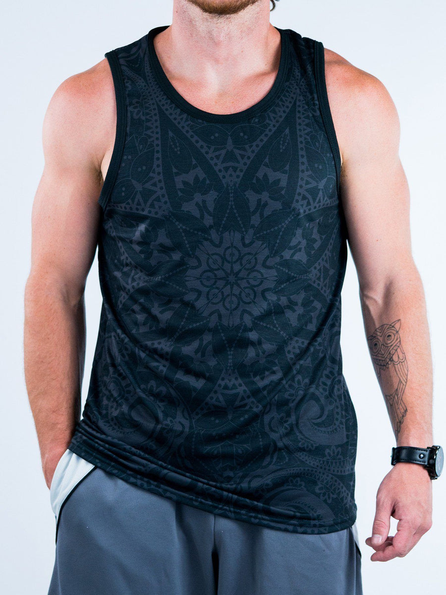 Ghost Mandala Unisex Tank Top