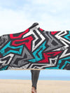 Graffiti Grunge Hooded Blanket