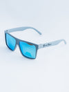 Gray – Polarized Blue Chrome Lensed Sunglasses