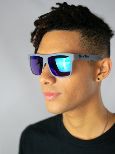 Gray – Polarized Blue Chrome Lensed Sunglasses