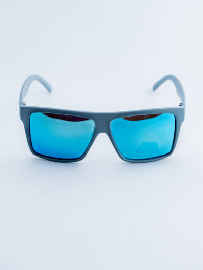 Gray – Polarized Blue Chrome Lensed Sunglasses