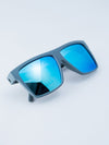 Gray – Polarized Blue Chrome Lensed Sunglasses