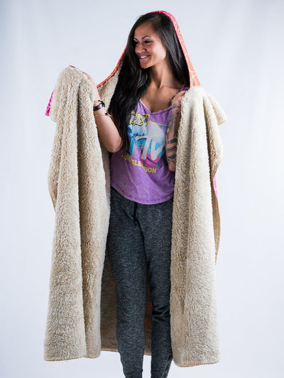 Groovy Vibes Hooded Blanket