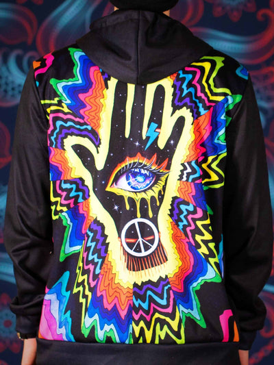 Hand of the Universe Back Panel Unisex Hoodie