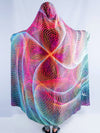 Hypnotic Vortex Hooded Blanket