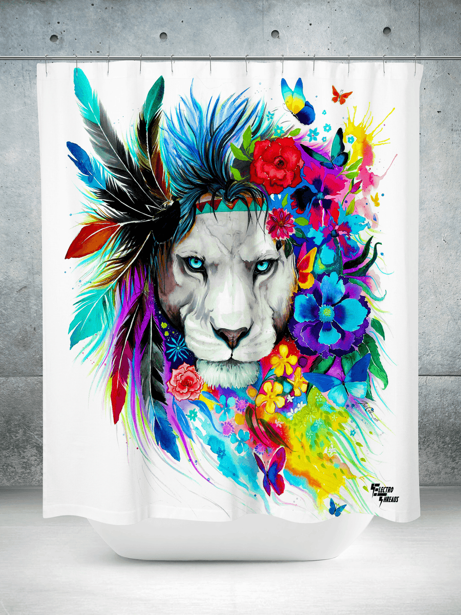 King of Lions Shower Curtain