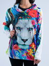 King of Lions Unisex Hooded Long Sleeve Shirt