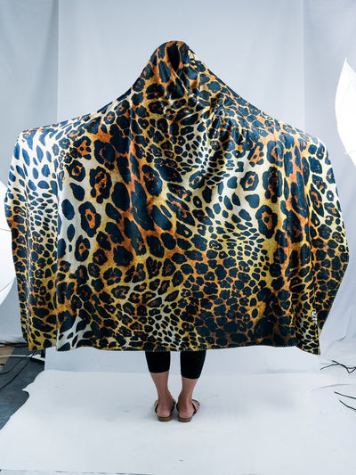 Leopard Hooded Blanket