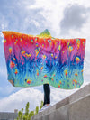 Liquid Neon Hooded Blanket