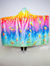 Liquid Neon Hooded Blanket