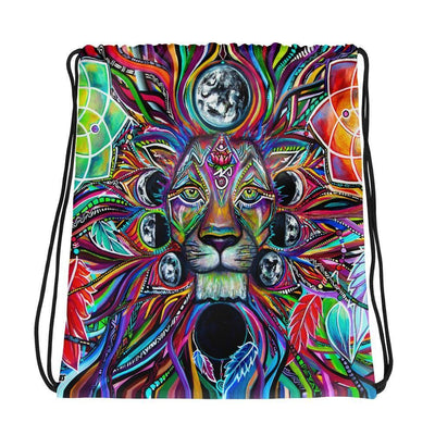 Lunar Lion Draw String Shoulder Bag