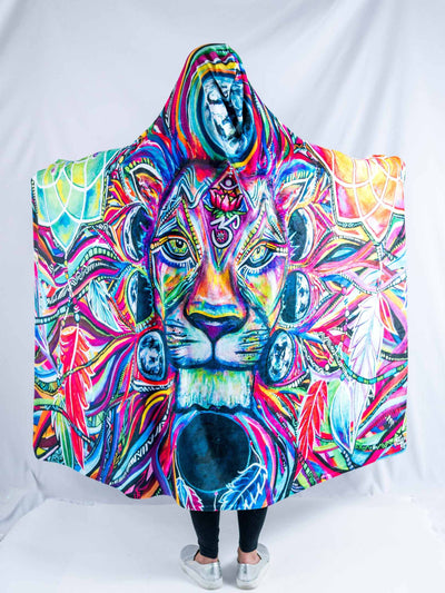 Lunar Lion Hooded Blanket