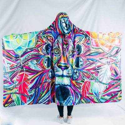 Lunar Lion Hooded Blanket