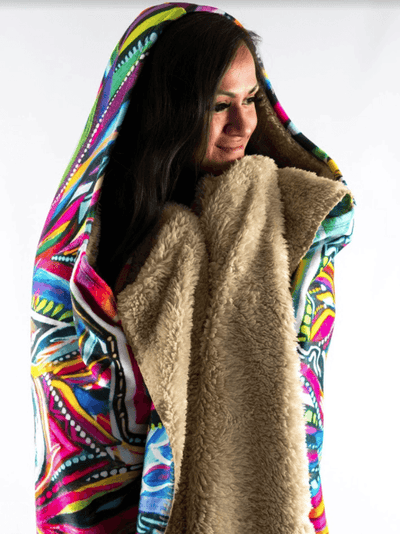 Lunar Lion Hooded Blanket