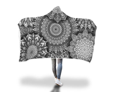 Mandala Bloom V2 Hooded Blanket