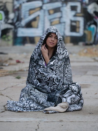 Mandala Bloom V2 Hooded Blanket