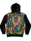 Meditating Rafiki Back Panel Unisex Hoodie