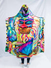 Meditating Rafiki Hooded Blanket