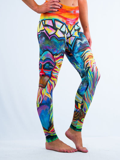 Meditating Rafiki Leggings