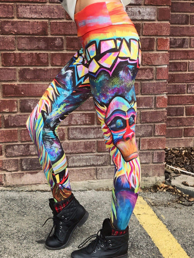 Meditating Rafiki Leggings