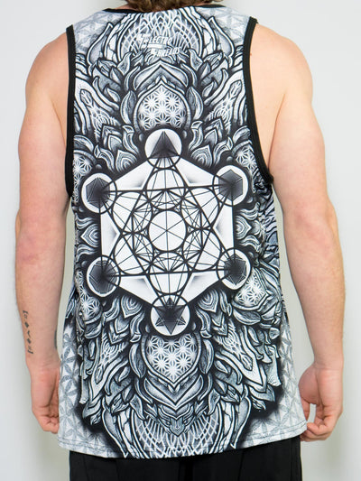 Metatrons Cube Mandala Unisex Tank Top