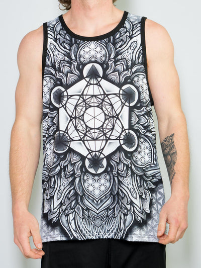 Metatrons Cube Mandala Unisex Tank Top