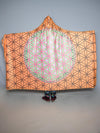 Neon Flower of Life Hooded Blanket