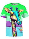 Neon Giraffe Unisex Crew