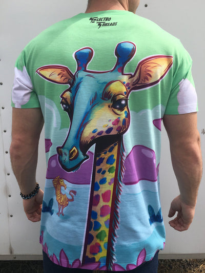 Neon Giraffe Unisex Crew