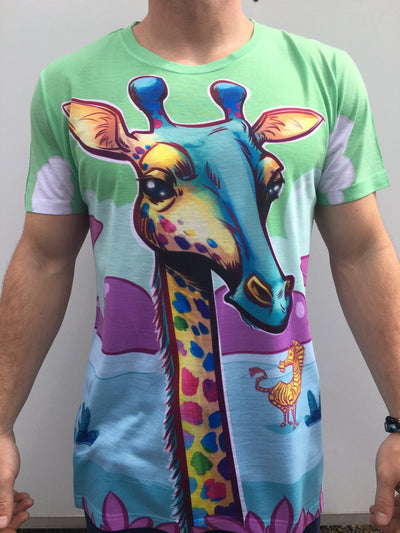 Neon Giraffe Unisex Crew