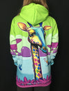 Neon Giraffe Unisex Hoodie