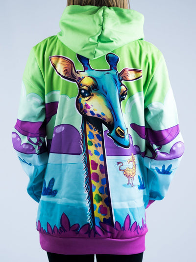 Neon Giraffe Unisex Hoodie