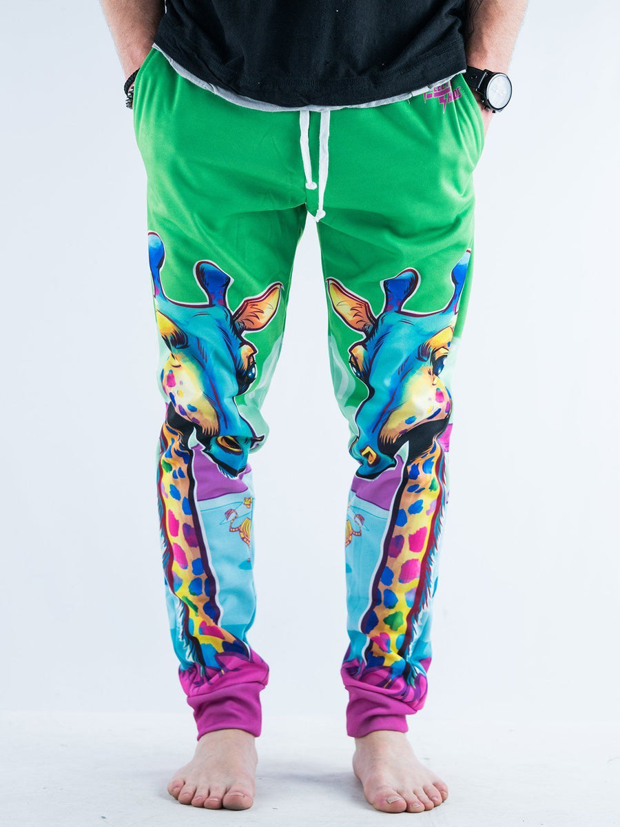 Neon Giraffe Unisex Joggers