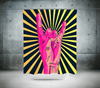 Neon Rocker Shower Curtain