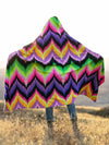 Neon Vibe Up Hooded Blanket