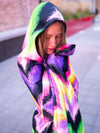 Neon Vibe Up Hooded Blanket