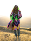 Neon Vibe Up Hooded Blanket