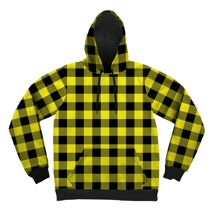 Neon Yellow Black Plaid