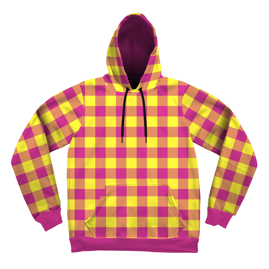 Neon Yellow & Pink Unisex Hoodie