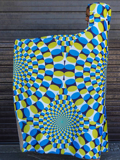 Optical Illusion 1 Hooded Blanket