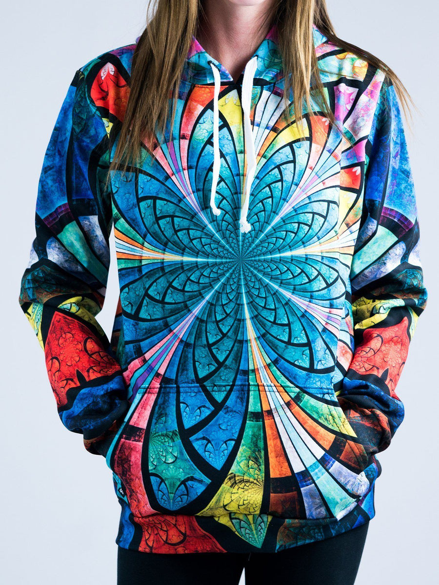 Optical Stained Glass Unisex Hoodie