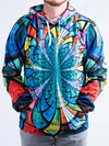 Optical Stained Glass Unisex Hoodie