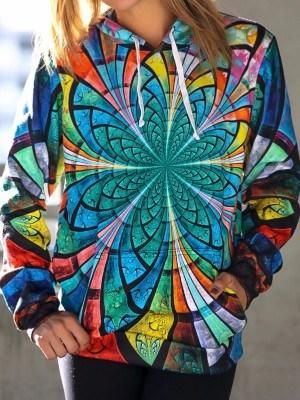 Optical Stained Glass Unisex Hoodie