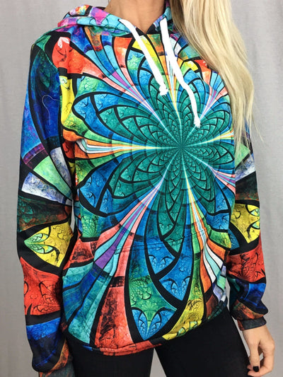 Optical Stained Glass Unisex Hoodie