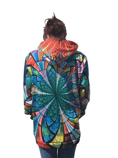 Optical Stained Glass Unisex Hoodie