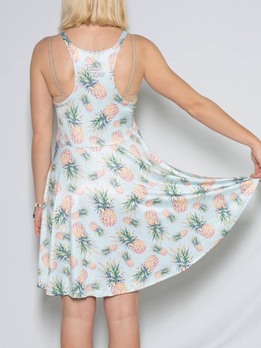 Pastel Pineapple Flowy Racerback Dress