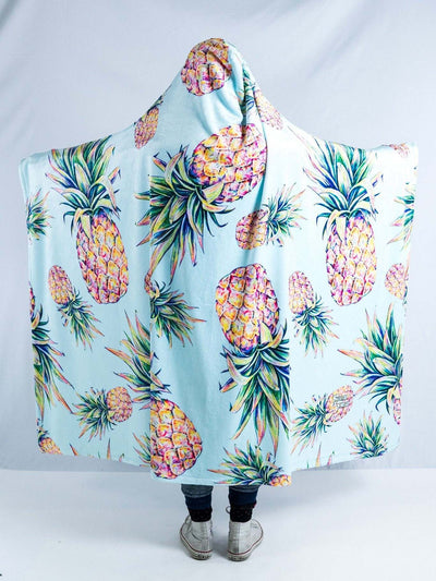 Pastel Pineapple Hooded Blanket