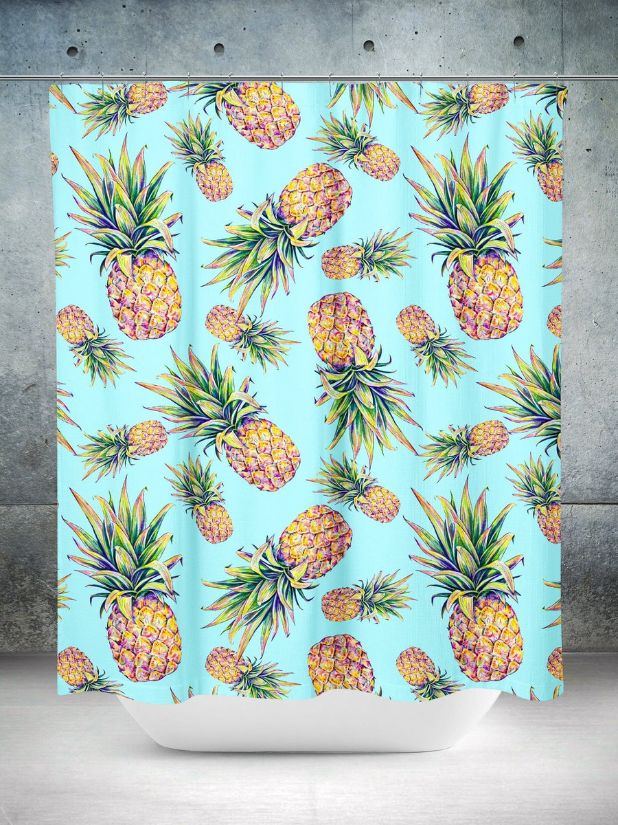 Pastel Pineapple Shower Curtain