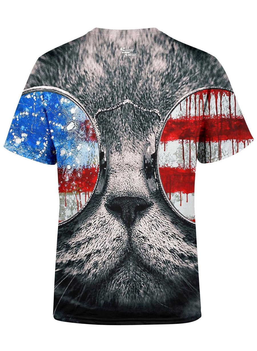 Patriotic Cat Unisex Crew